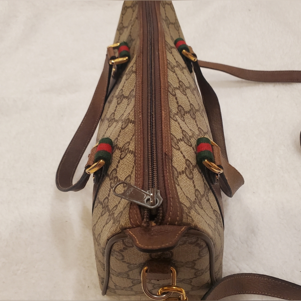 Gucci 39.02.040 Sherry Line Gg Supreme Canvas Women's Mini Boston Bag - Picture 3 of 16